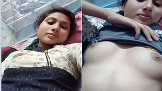 Desi Bhabhi Play With Her Boobs | MyDesi