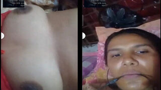 Desi Wife Shows Boobs On VC | MyDesi