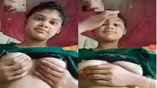 Desi Girl Shows Boobs For Lover | MyDesi
