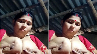 Desi Village Wife Play With Her Big Boobs | MyDesi