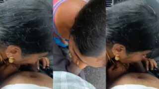 South Indian Lady Gives Outdoor Desi Blowjob In The Car | MyDesi