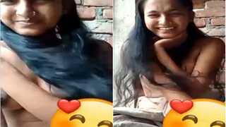 Desi Girl Shows Boobs For Lover Part 1 | MyDesi