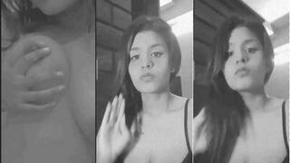 Cute Desi Slim Girl Play With Her Boobs | MyDesi