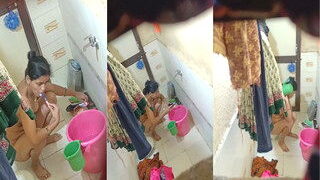 Sexy Desi Wife Bathing | MyDesi