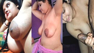 Sexy Boudi Shows Big Boobs And Play WIth Hubby Dick | MyDesi
