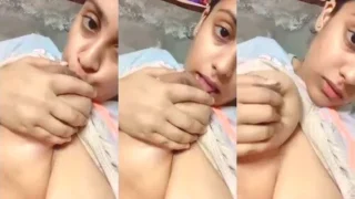 Desi Girl Sucking Her Boobs | MyDesi