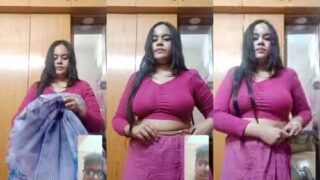 Sexy Desi Bhabhi Striping And Shows For Hubby Part 2 | MyDesi