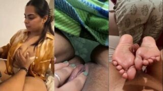 Desi BBW Girl Shows And Footjob | MyDesi